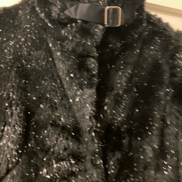 Betsey Johnson Glittery Black Teddy Jacket- Vintage hard to find Betsey - Picture 5 of 7
